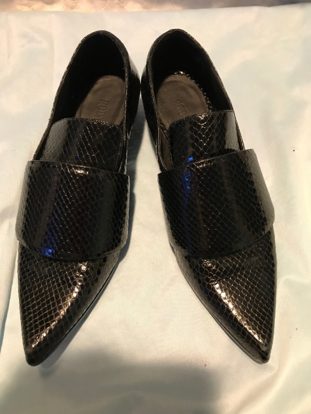 Rodarte shoes black snake NEW 37